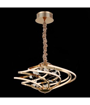 SL924.203.08 Люстра подвесная ST-Luce Золотистый, Прозрачный/Белый LED 1*46W 4000K MULINELLO-foto3