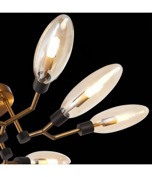 SL1174.302.08 Люстра потолочная ST-Luce Латунь/Коньячный G9 8*5W DESIMA-foto7