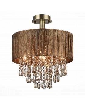 SL893.732.05 Люстра потолочная ST-Luce Античная бронза/Коричневый, Коньячный E14 5*40W LUSSO SL893.732.05 Люстра потолочная ST-Luce Античная бронза/Коричневый, Коньячный E14 5*40W LUSSO