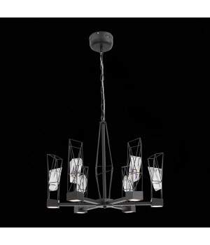 SL815.303.06 Люстра подвесная ST-Luce Серый графит/Серый графит, Прозрачный LED 6*8W 4000K PROGETTO-foto9