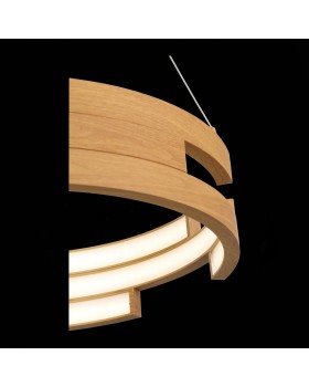 SL963.703.01 Люстра подвесная ST-Luce Светлое дерево/Светлое дерево, Белый LED 1*45W 4000K GENUINE-foto8