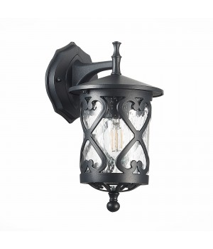 SL085.411.01 Светильник уличный настенный ST-Luce Черный/Черный, Прозрачный E27 1*60W LORNE-foto2