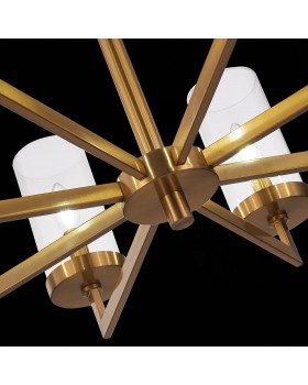 SL1171.303.08 Люстра подвесная ST-Luce Латунь/Прозрачный E14 8*40W MASINE-foto6