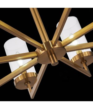 SL1171.303.08 Люстра подвесная ST-Luce Латунь/Прозрачный E14 8*40W MASINE-foto6