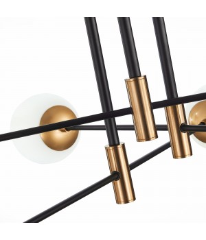 SL1203.402.06 Люстра потолочная ST-Luce Бронза,Черный/Белый E27 6*40W LIMANO-foto11