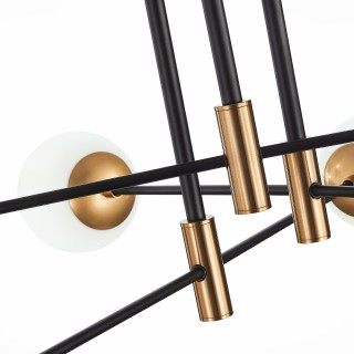 SL1203.402.06 Люстра потолочная ST-Luce Бронза,Черный/Белый E27 6*40W LIMANO-foto11