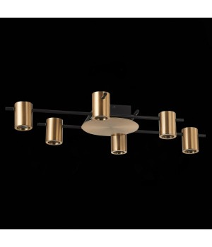 SL1207.402.06 Светильник потолочный ST-Luce Черный/Латунь GU10 6*7W VEROLI-foto3