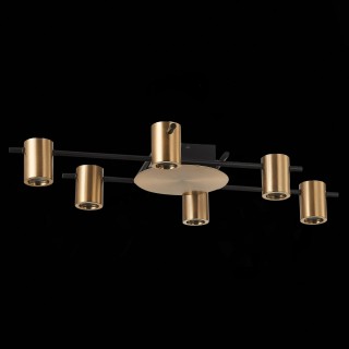 SL1207.402.06 Светильник потолочный ST-Luce Черный/Латунь GU10 6*7W VEROLI-foto3