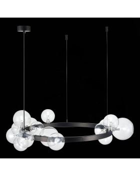 SL1165.402.15 Светильник подвесной ST-Luce Черный/Прозрачный G4 15*5W NECTON-foto7