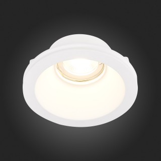 ST254.308.01 Св-к встр. из гипса белый GU10 1*50W  IP20 D120xH50 180-240V Без ламп ST252–254 GYPSUM-foto3