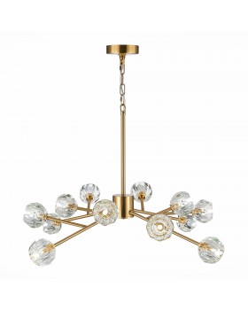 SL1166.303.12 Светильник подвесной ST-Luce Латунь/Прозрачный G9 LED 12*5W ROMANO-foto11