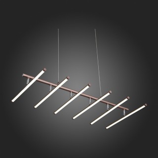 SLD003.303.06 Люстра подвесная ST-Luce Кофейный/Белый LED 6*8W 4000K PIACOD-foto5