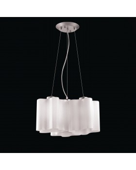 SL117.503.03 Люстра подвесная ST-Luce Серебристый/Белый с полосками E27 3*60W ONDE-foto4