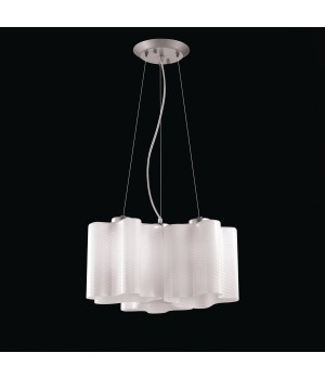 SL117.503.03 Люстра подвесная ST-Luce Серебристый/Белый с полосками E27 3*60W ONDE-foto4