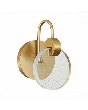 SL6104.201.01 Бра ST-Luce Золотистый/Прозрачный,С пузырьками воздуха LED 1*3W 3000K Montecelio-foto2