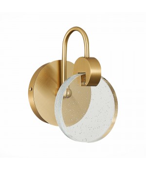 SL6104.201.01 Бра ST-Luce Золотистый/Прозрачный,С пузырьками воздуха LED 1*3W 3000K Montecelio-foto2