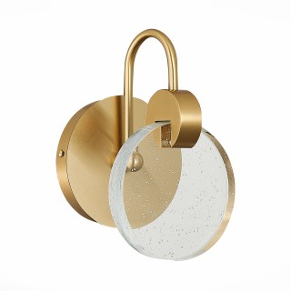 SL6104.201.01 Бра ST-Luce Золотистый/Прозрачный,С пузырьками воздуха LED 1*3W 3000K Montecelio-foto2