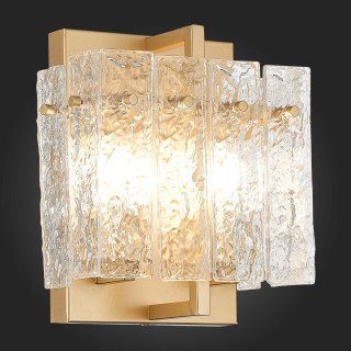 SL1632.201.02 Бра ST-Luce Шампань/Прозрачный E14 2*60W MIRA-foto4