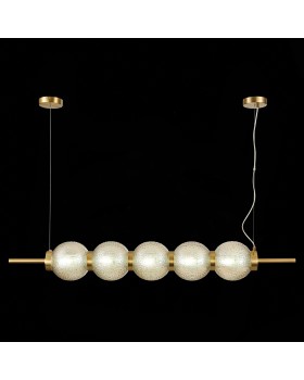 SL1155.303.05 Светильник подвесной ST-Luce Латунь/Коньячный E14 5*40W MARENA-foto4