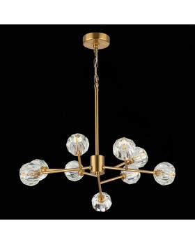 SL1166.303.09 Светильник подвесной ST-Luce Латунь/Прозрачный G9 LED 9*5W ROMANO-foto8