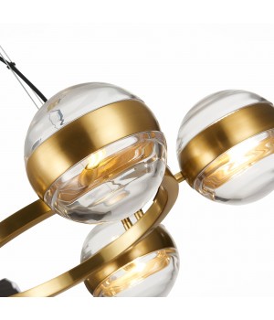 SL1156.303.05 Светильник подвесной ST-Luce Латунь/Прозрачный G9 5*5W BALA-foto3