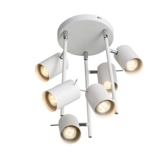 SL597.502.06 Люстра подвесная ST-Luce Белый/Белый GU10 6*3W FANALE-foto11