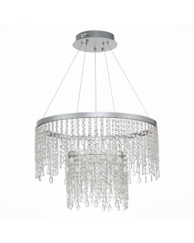 SL6201.103.55 Люстра подвесная ST-Luce Серебристый/Прозрачный LED 1*55W 3000K/4000K/6000K VEGA-foto2