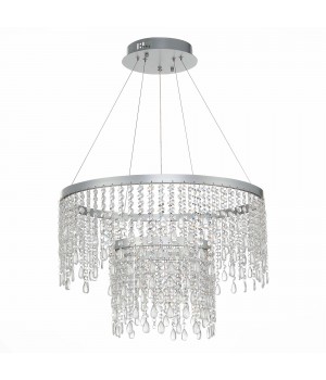 SL6201.103.55 Люстра подвесная ST-Luce Серебристый/Прозрачный LED 1*55W 3000K/4000K/6000K VEGA-foto2