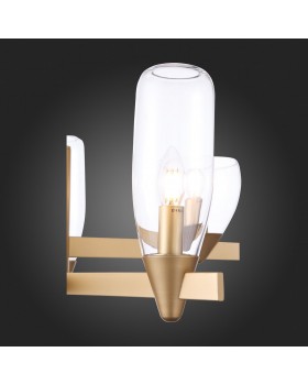 SL1119.203.05 Светильник подвесной ST-Luce Золотистый/Прозрачный E14 5*40W TENERESA-foto3