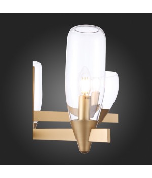 SL1119.203.05 Светильник подвесной ST-Luce Золотистый/Прозрачный E14 5*40W TENERESA-foto3