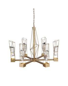 SL815.203.06 Люстра подвесная ST-Luce Матовое золото/Матовое золото, Прозрачный LED 6*8W 4000K PROGETTO-foto13