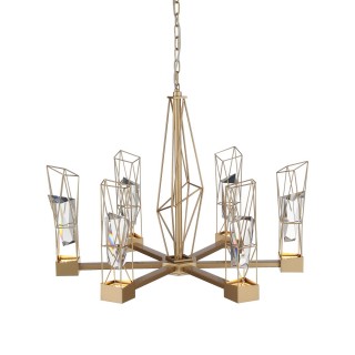 SL815.203.06 Люстра подвесная ST-Luce Матовое золото/Матовое золото, Прозрачный LED 6*8W 4000K PROGETTO-foto13