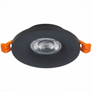 ST205.408.01 Св-к встр. Мат. черный GU10 1*50W  D95xH27 220V Без ламп GERA-foto2