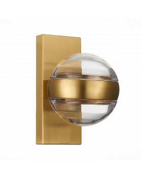 SL1156.301.01 Светильник настенный ST-Luce Латунь/Прозрачный G9 1*5W BALA-foto2