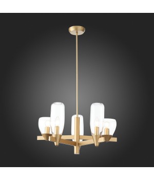 SL1119.203.05 Светильник подвесной ST-Luce Золотистый/Прозрачный E14 5*40W TENERESA-foto6