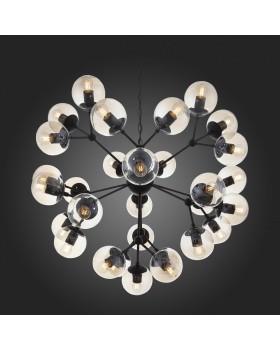 SL549.413.30 Люстра подвесная ST-Luce Черный/Янтарный E27 30*40W (из 2-х коробок) STAMPO-foto4