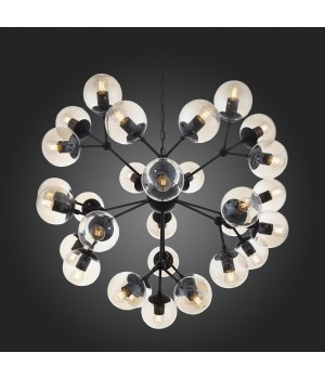 SL549.413.30 Люстра подвесная ST-Luce Черный/Янтарный E27 30*40W (из 2-х коробок) STAMPO-foto4