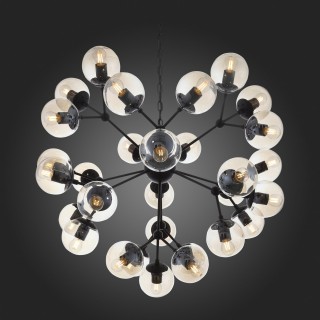 SL549.413.30 Люстра подвесная ST-Luce Черный/Янтарный E27 30*40W (из 2-х коробок) STAMPO-foto4