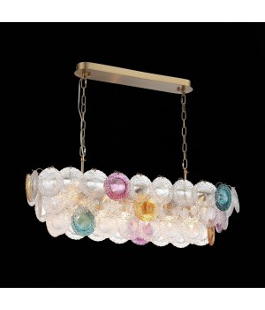 SL420.203.14 Люстра подвесная ST-Luce Золотистый/Разноцветный E14 14*40W CONELI-foto9