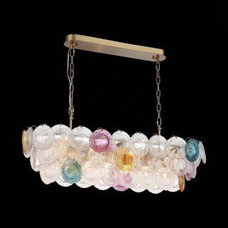 SL420.203.14 Люстра подвесная ST-Luce Золотистый/Разноцветный E14 14*40W CONELI-foto9