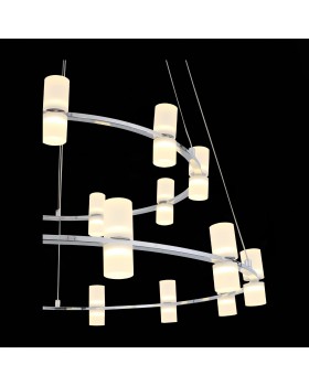 SL799.103.21 Люстра подвесная ST-Luce Хром/Белый LED 21*4W 3200K CILINDRO-foto6