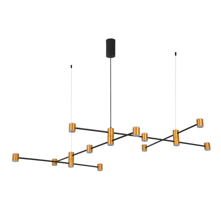 SL1596.423.22 Светильник подвесной ST-Luce Золотистый, Черный/Белый LED 22*3W 3000K ANICHITA