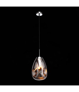 SL328.103.01 Светильник подвесной ST-Luce Хром/Янтарный E27 1*60W AEREO-foto4