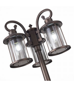 SL080.425.03 Светильник уличный наземный ST-Luce Темный кофе/Прозрачный, Темный кофе E27 3*100W LASTERO-foto13