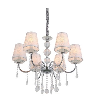 SL176.103.06 Люстра подвесная ST-Luce Хром, Прозрачный/Белый, Хром E14 6*40W AUMENTATO-foto2