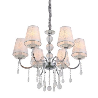 SL176.103.06 Люстра подвесная ST-Luce Хром, Прозрачный/Белый, Хром E14 6*40W AUMENTATO-foto2