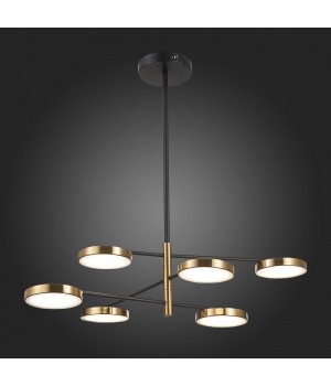 SL1605.413.06 Светильник подвесной ST-Luce Черный/Латунь, Белый LED 6*7,5W 3000K FARONE-foto7