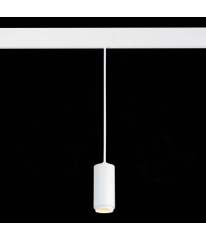 ST357.543.06 Магнитный трековый светильник подвесной ZOOM белый LED 1*6W 4000K 667Lm Ra>80 10-60° IP20 D60xH120 48V ZIRO-foto4