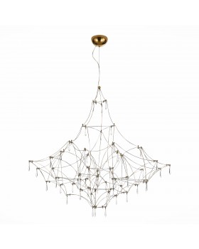 SL797.213.114 Люстра подвесная ST-Luce Золотистый, Прозрачный LED 114*0,45W 3000K GRAVETTA-foto2