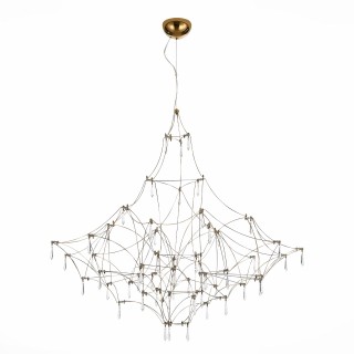 SL797.213.114 Люстра подвесная ST-Luce Золотистый, Прозрачный LED 114*0,45W 3000K GRAVETTA-foto2